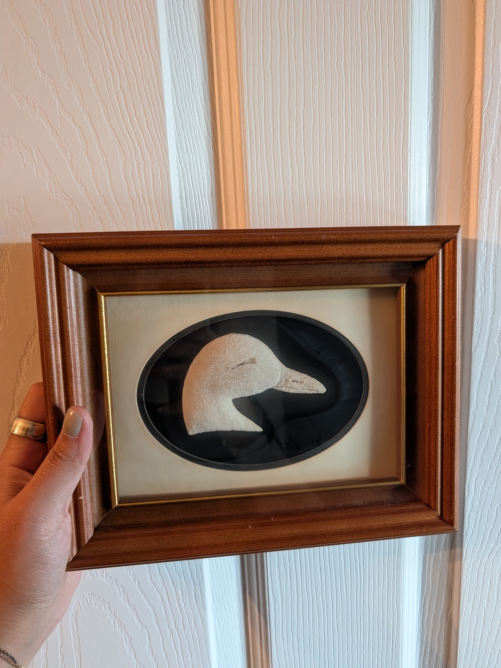 Wood Frame Duck Silhouette Wall Art - Brown